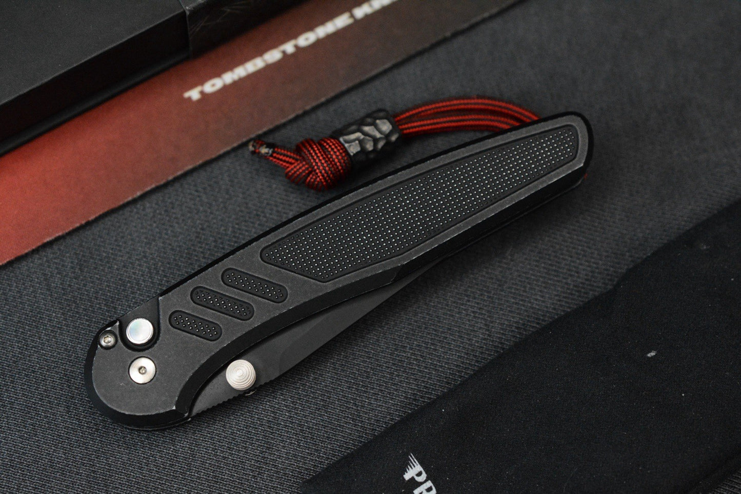 RARE Protech x Peace Neighbor Avalon - Patina DLC Magnacut 4.25” Blade Show EXC