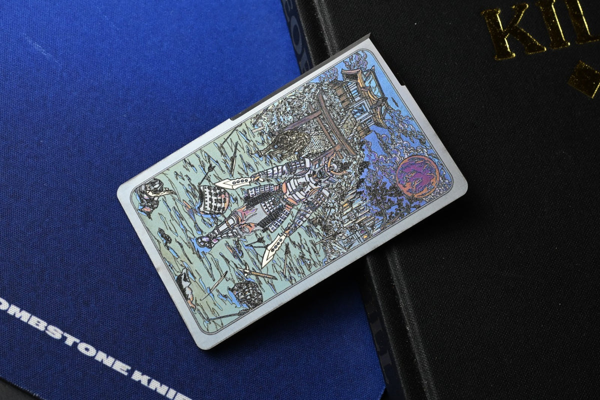 RARE Mummert Knives x Sean Marfione Lord Of War Ti Slash Card Limited Edition
