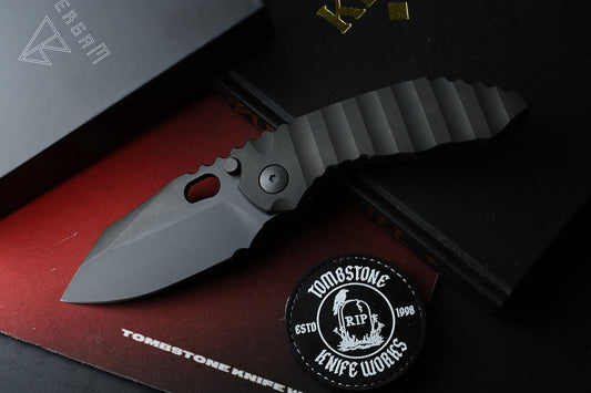 RARE Dalibor Bergam Draco - Black DLC Milled Ti Integral / Black DLC S90V