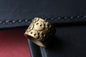 RARE Playge Skall Pattern Bead - Antique Brass