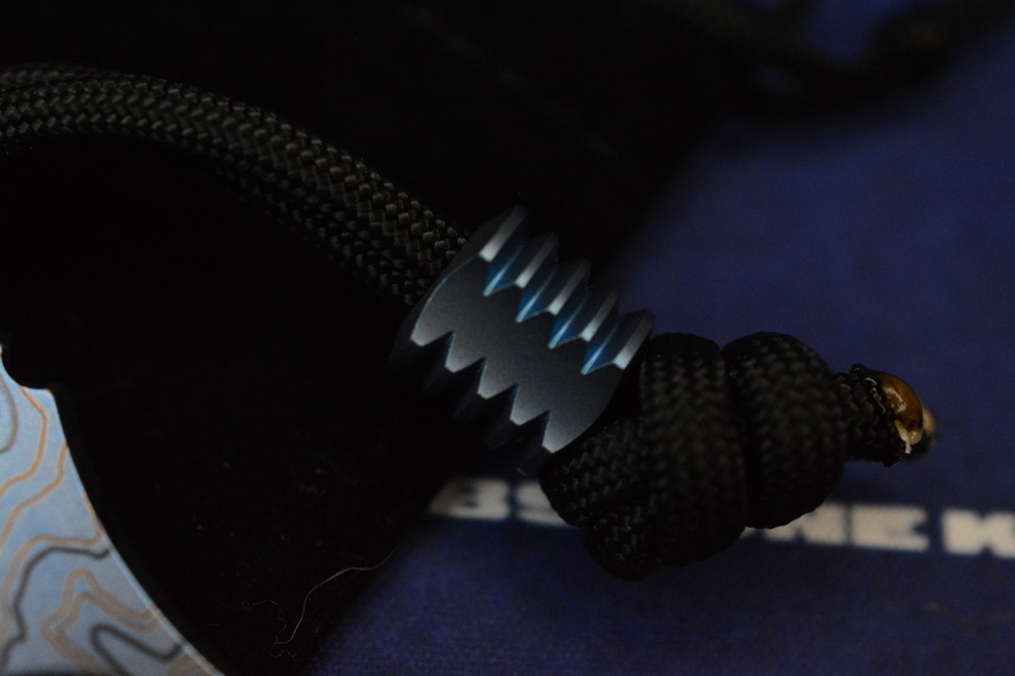 NEW Triple Aught Design Rook TAD Edition SW Blue Ti Bottle Opener w/ Bead