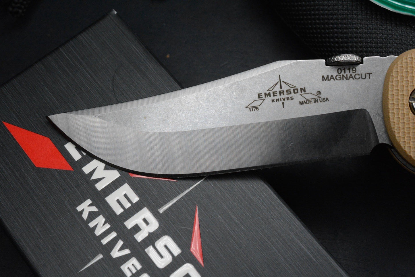 RARE Emerson “Collector Series” 1776 3.7” V Grind Magnacut / G10 w/ EXTRAS