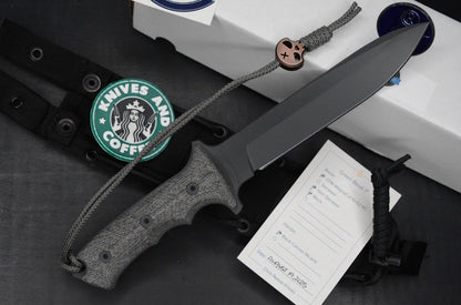 NEW Chris Reeve Knives Green Beret MAGNACUT Black PVD w/Brass Necro Bead & Patch