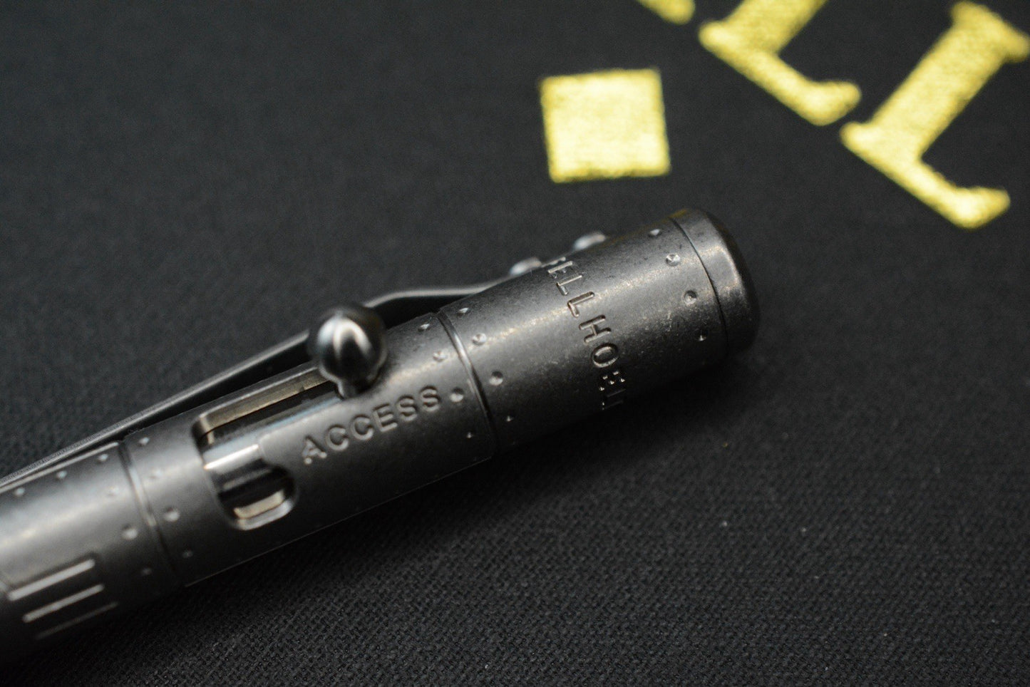 RARE Fellhoelter TiBolt Ltd Ed - WWII Warthog Titanium Pen 5.5”  w/ USA Patch