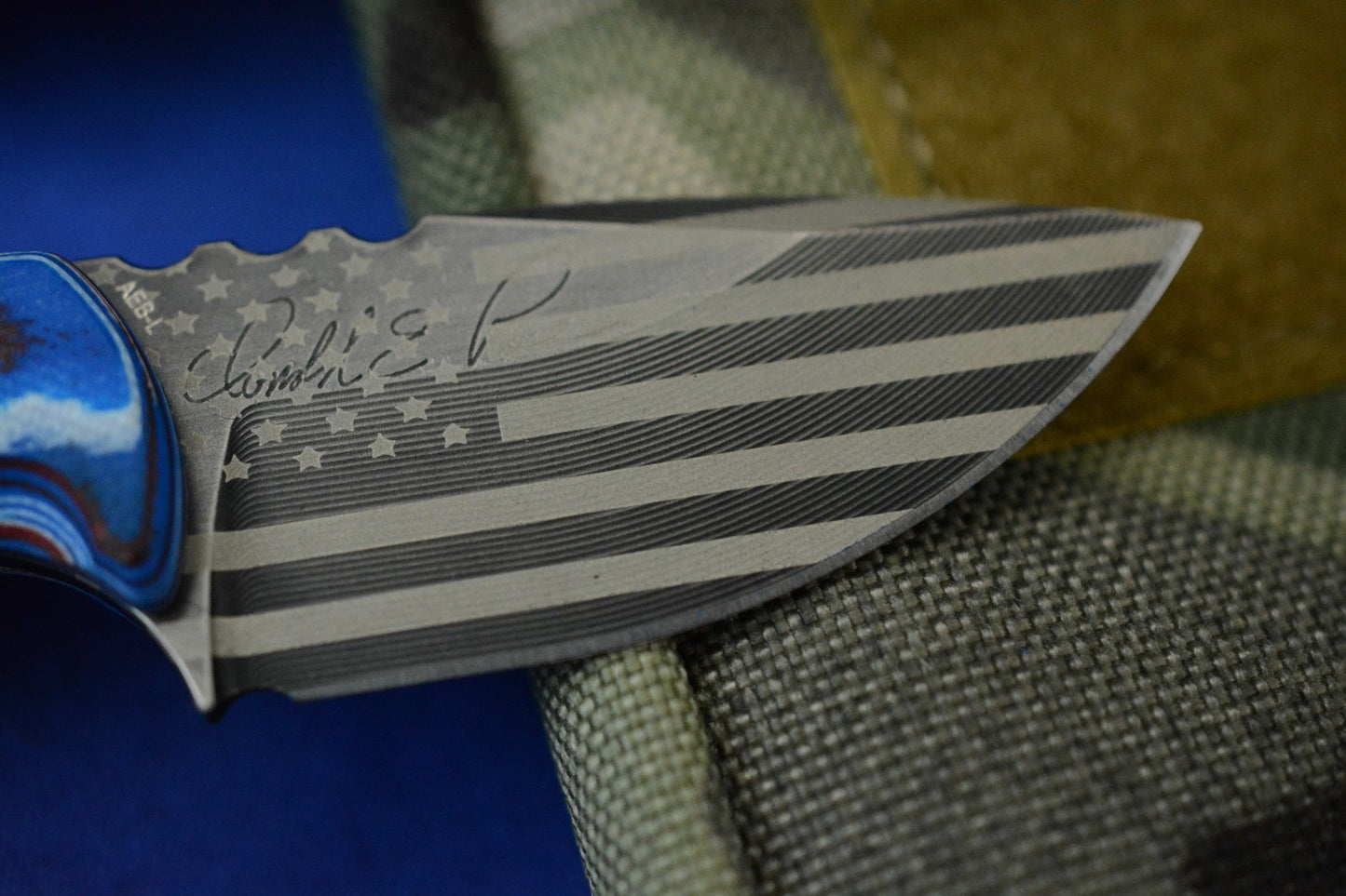 NEW Tkell DP-1 Freedom Edition Battle Worn / Flag Engraved / Flag G10 USA 250