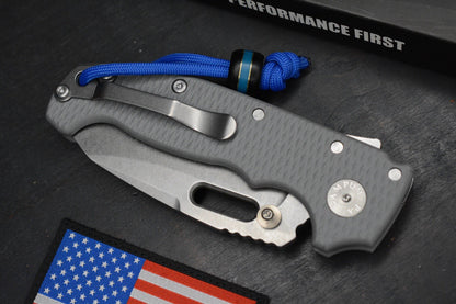 NEW Demko AD20 Whale Shark Thumb Slot MagnaCut Textured Grey G10 EXC