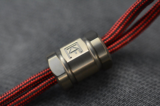 NEW Custom Knife Factory Ti Hex Cylinder Bead