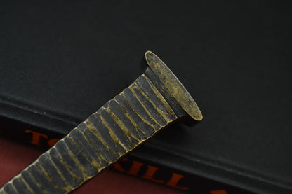RARE++ Kopis x Urban XL Brass Black Worked “COFFIN NAIL” Tex-Etched Spike