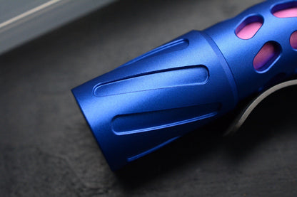 NEW Reylight x Crispy Donut CDC - Ti Flashlight Blue & Pink Drilled Handle