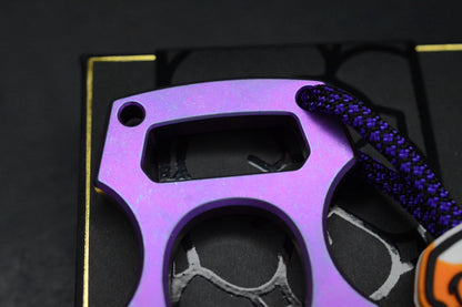 NEW BRNLY Cypop Halloween Toothy Purple LE - Engraved Bottle Opener w/Skull Bead