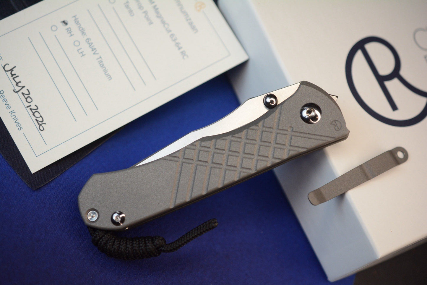 NEW Chris Reeve Umnumzaan - Sand Blasted / T/E Magnacut w/ Custom Flag Clip