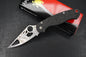 RARE Spyderco Paramilitary 2 Black Dunes Carbon Fiber Lady Liberty Skelly Blade