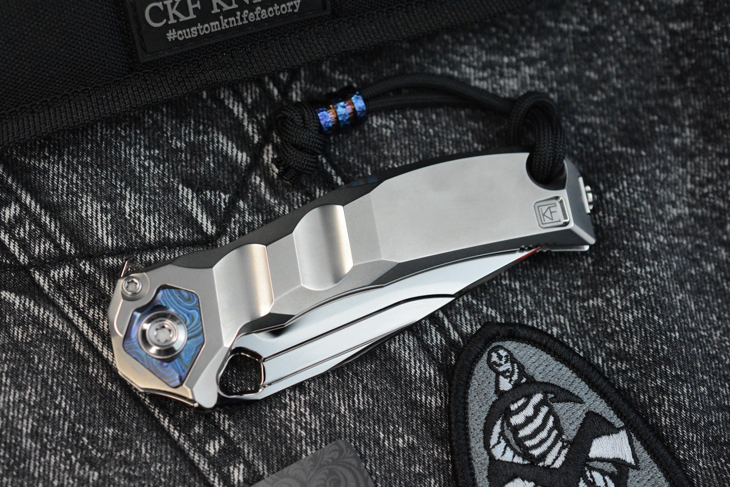 RARE Custom Knife Factory x Marfione Ratax - Polished M398 / Ti Integral SN#006