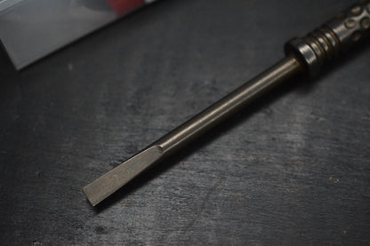 NEW RMJ USA Pentagon Screwdriver - Vintage Tumbled Ti/ Bronze Ano  w/ Brass Bead