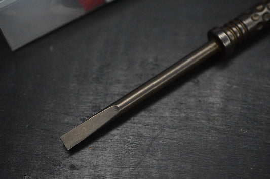 NEW RMJ USA Pentagon Screwdriver - Vintage Tumbled Ti/ Bronze Ano  w/ Brass Bead