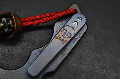 NEW ATTN 2 DETAIL MK3 Anodized Ti Pry Bar #2 w/ Bronze Soldier Bead