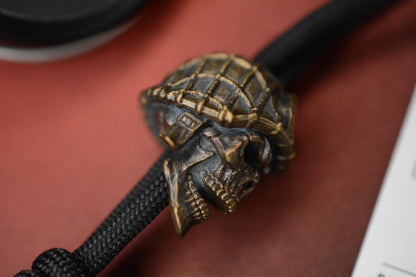 NEW Griffin Combat Dead Sergeant - Bronze Skull Bead - Hi Detail