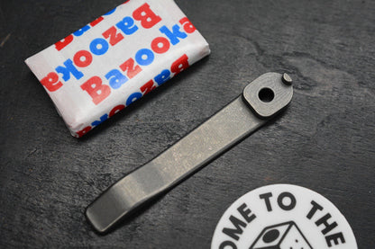 NEW Nice Guy Machine Co Machined Pocket Clip For Mick Striders - Titanium