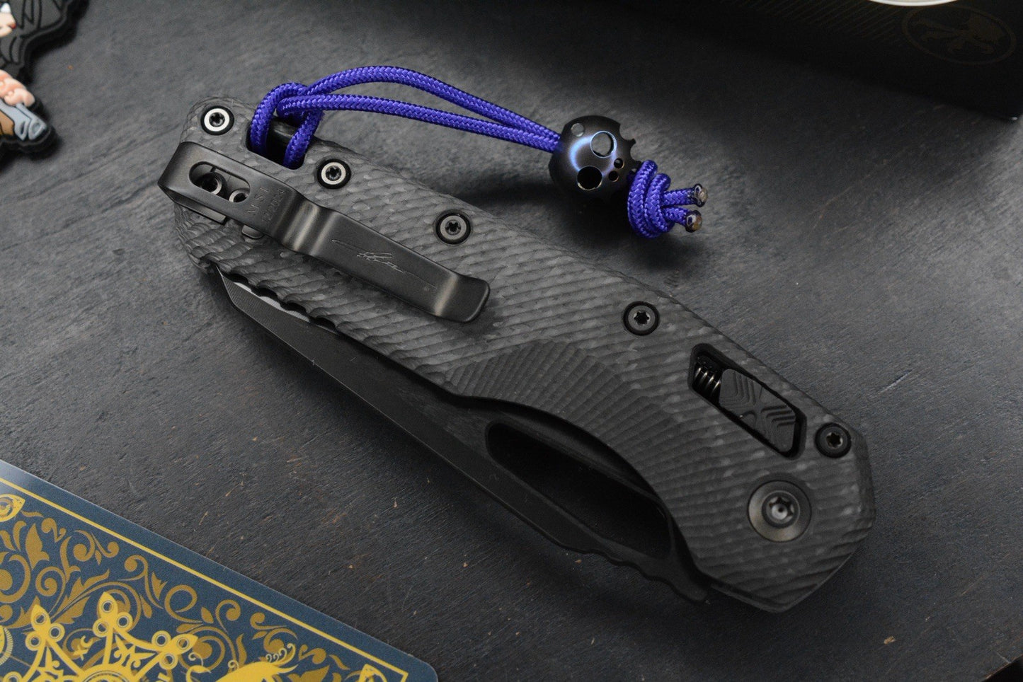 NEW Microtech MSI RAM-LOK Carbon Fiber SHADOW Black DLC w/ John Wick Pack & Bead