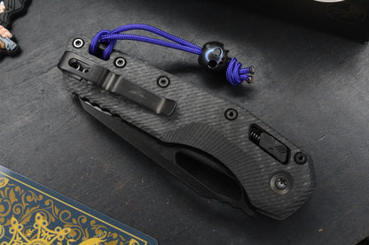 NEW Microtech MSI RAM-LOK Carbon Fiber SHADOW Black DLC w/ John Wick Pack & Bead
