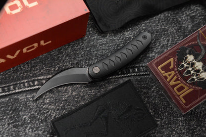 NEW Sneak Reaper Ed’s Manifesto x Cavol - Elvia Flipper M390 w/ Black Ti Handle