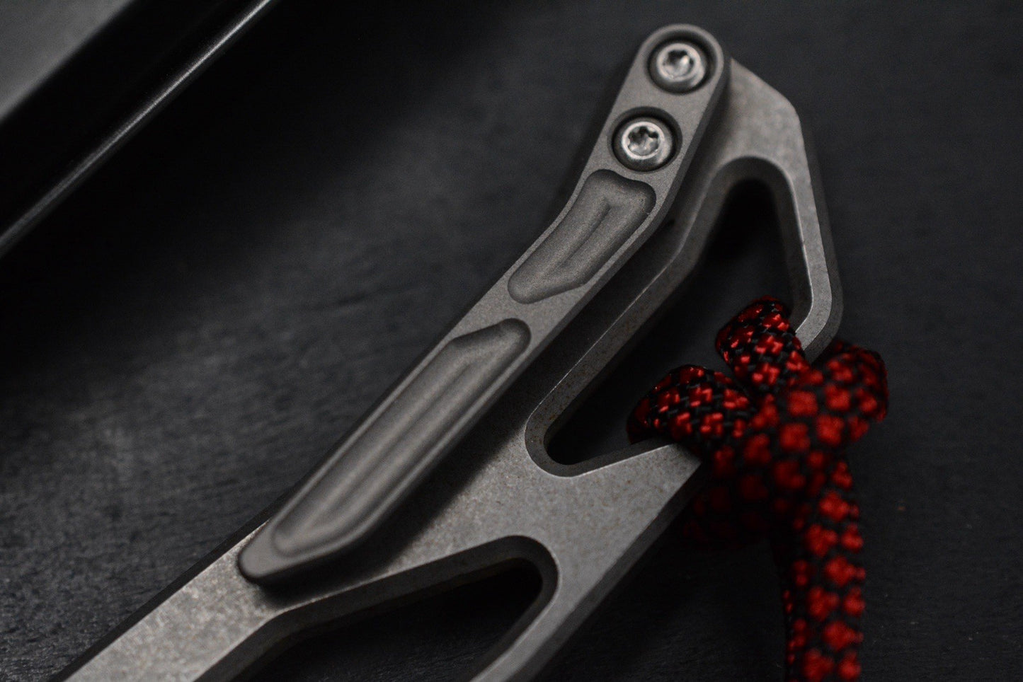 CUSTOM Arevalo Pry Bar - Brushed & Satin Finish Titanium w/TWK Curator Re Playge