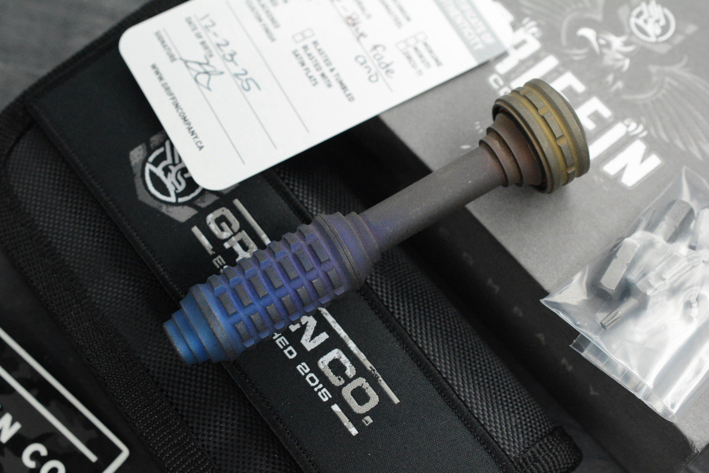 NEW Griffin Combat MKII Bit Driver - Bronze Blue Fade Ano Titanium Custom Finish