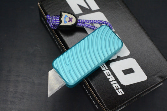 NEW RIVERY MFG x Cad Lab Zero Knife Teal Finish OG w/ Custom Bead
