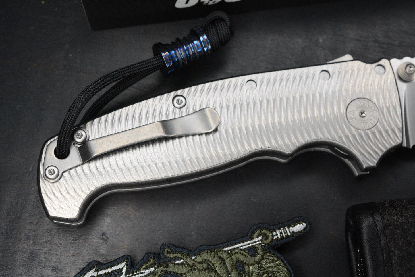 RARE++ Demko AD20 XXX Textured Ti / Stud Only CPM 3V Blade