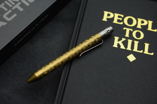 RARE Nottingham Tactical G2 Double Lock - YNOTTY Design Brass Pen