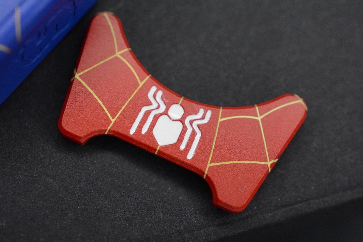 RARE SWAMP EDC Swampy Alligator Spider-Man SN Red/ Blue Cera Brass Re Microtech