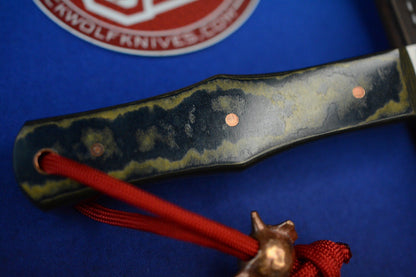RARE Jack Wolf x LT Wright - Blue Canyon & Maple Valley Richlite w/ Copper Bead