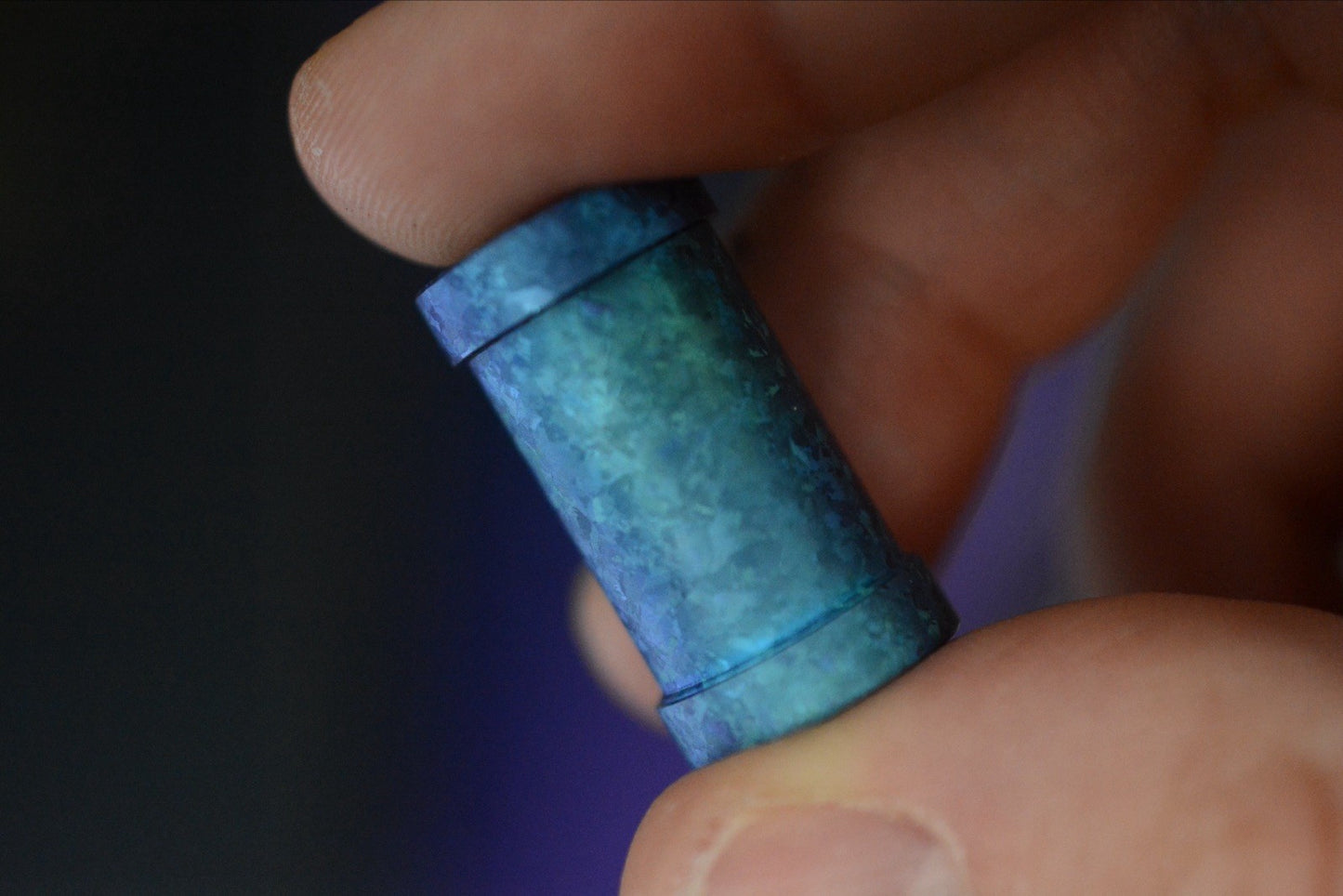 RARE++ Collin’s Trace “The End” XL Ice Blue Crystalized Ti Bead Re Playge JRW