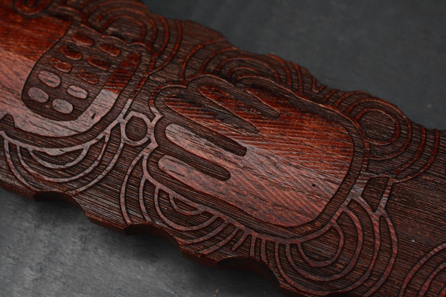 NEW Monkey Edge x RMJ Gold Point War Stick - Death Cult w/ Horse Hair Braid