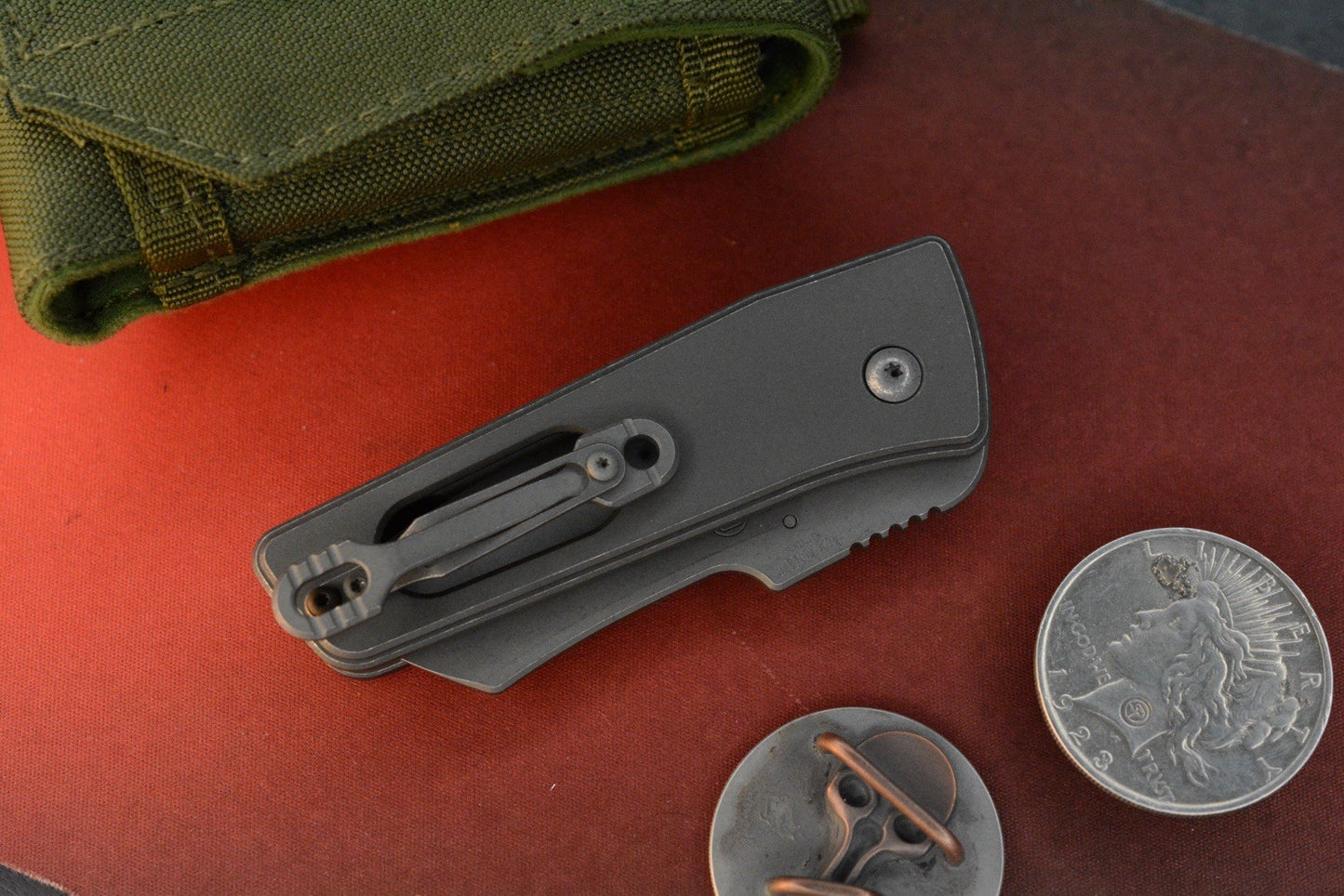 RARE MID-TECH Serge Pachenko x Gavin Hawk Guppy - Acid Wash Ti / MagnaCut