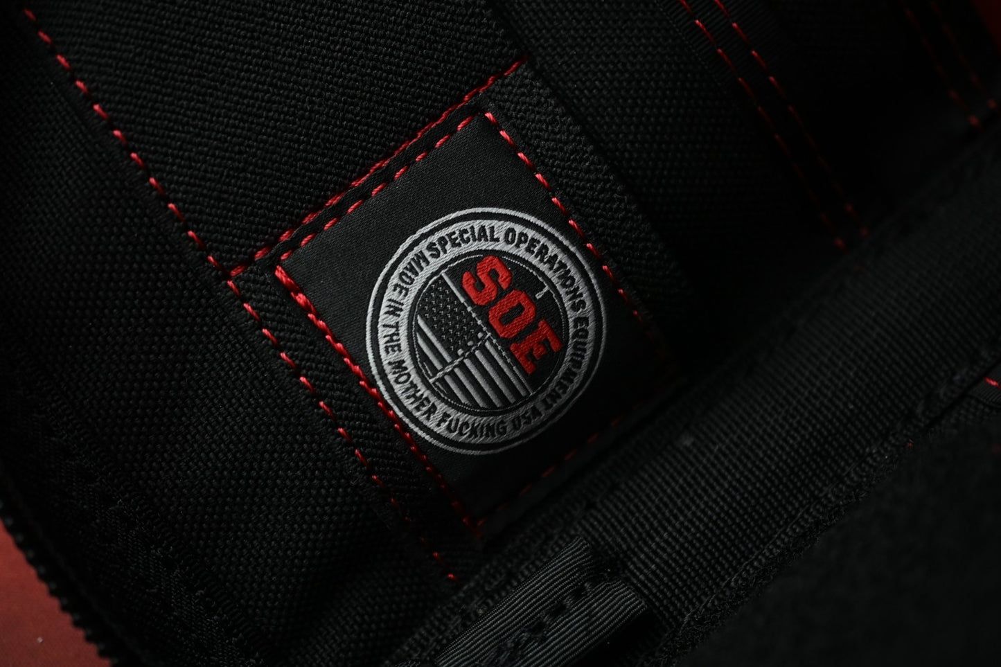 RARE BLACKSIDE Customs SOE Organizer Pouch - Black / Red 7”