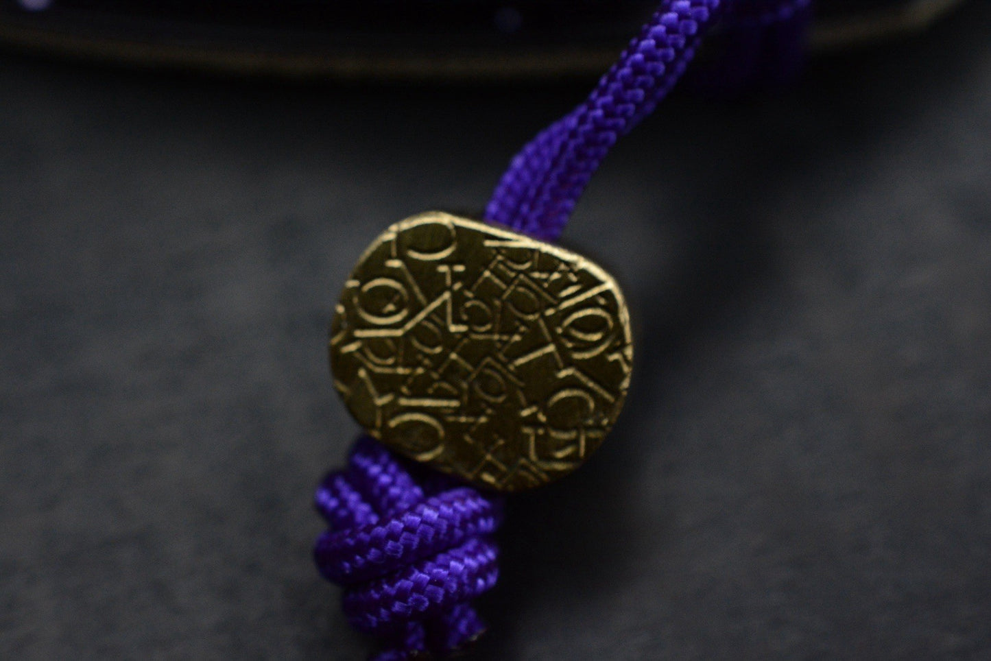 RARE Hinderer Spec Assembly XM-18 2-Tone/ Natural Micarta / Purple BB Brass Hdw