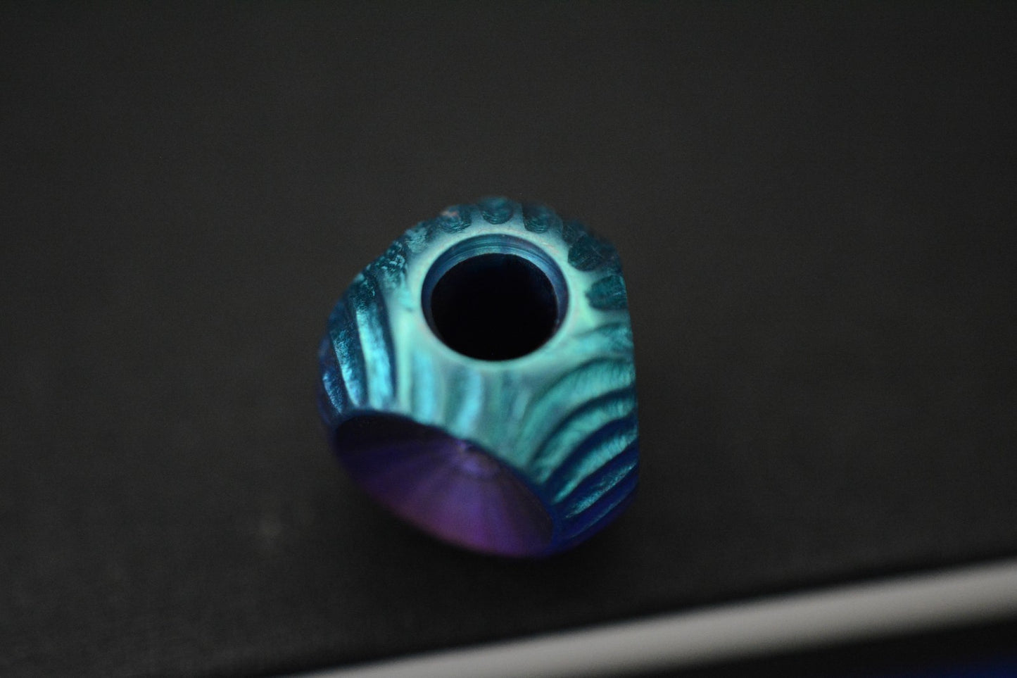 RARE Renaissance Creations Custom /Tri Way Full Ano Ti Bead Re Playge Microtech