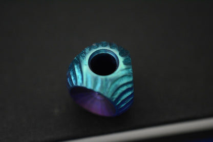 RARE Renaissance Creations Custom /Tri Way Full Ano Ti Bead Re Playge Microtech