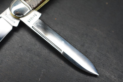 NEW Great Eastern Cutlery Northfield - Jumbo Stockpen Jack Brown Burlap Micarta