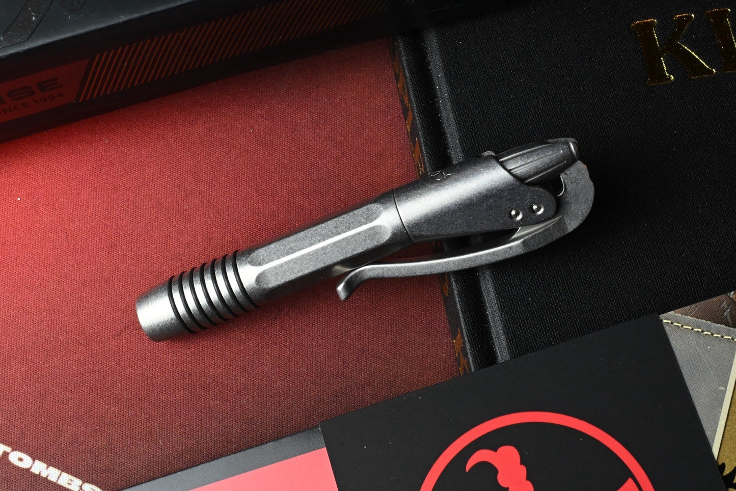 RARE Microtech Siphon I|Stainless Tactical Pen Stonewashed SN 102 2023