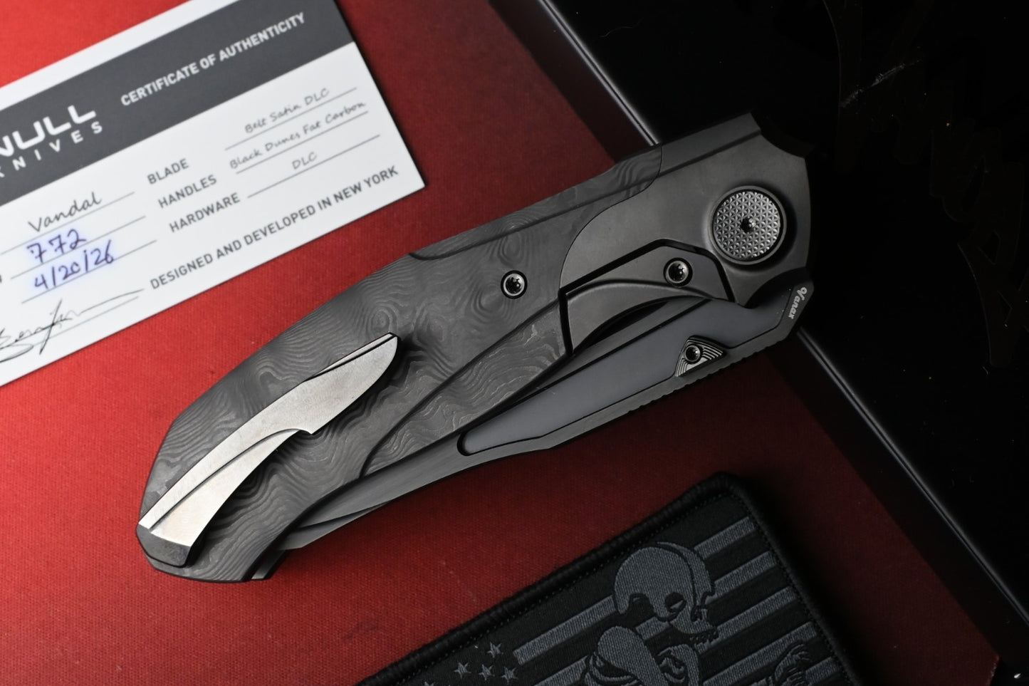 RARE Null Vandal Black DLC Dunes / Belt Satin Vanax Blade w/ Sneakreaper Patch