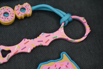 NEW Dessert Warrior SOCP Donut Dagger w/ 2X Donut Beads & Patch