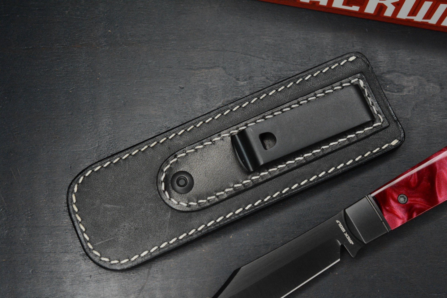 NEW Jack Wolf Backwoods FixEDC Kirinite True Blood LE / S90V Belt Satin Blade