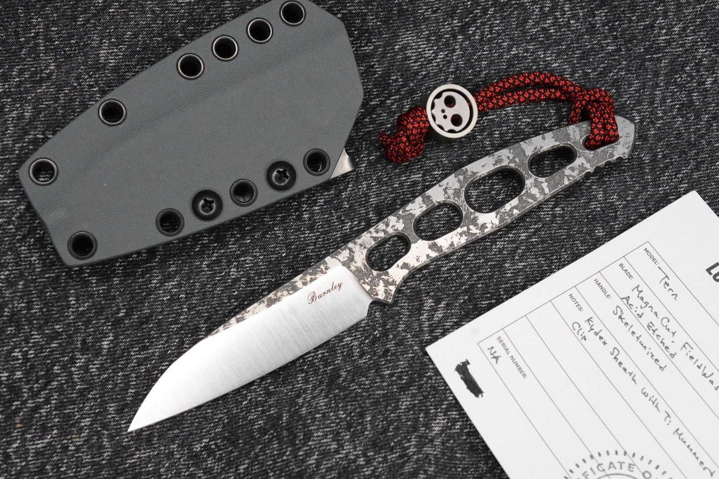 CUSTOM Burnley Tern - MagnaCut /Field Wash Acid Etched Skeletonized w/ Sheath