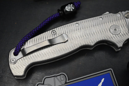 RARE++ Demko AD20 XXX Textured Ti / Stud Only CPM 3V w/ Poison Bead & Patch