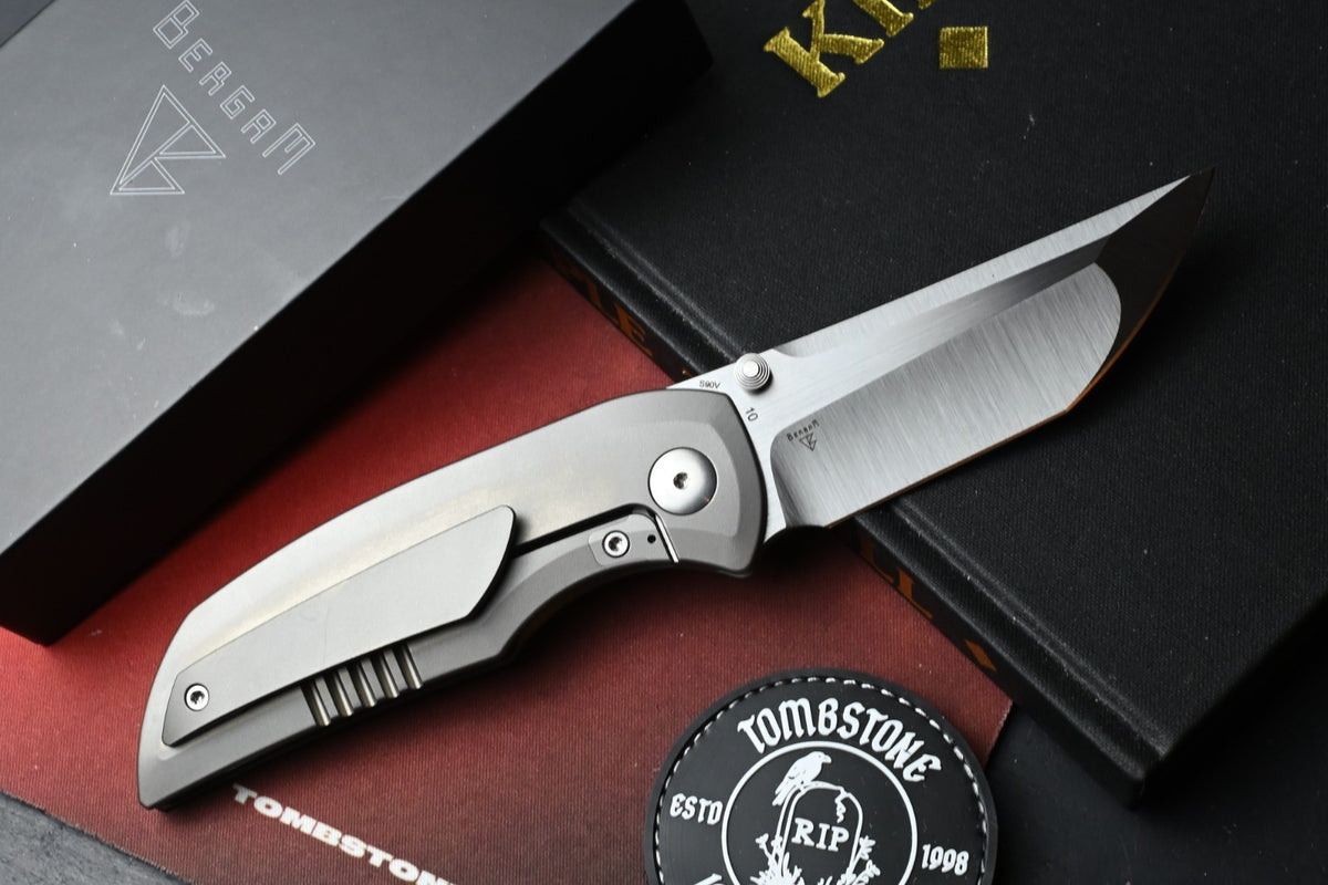 RARE Dalibor Bergam Arrakis - Titanium Zirablast / Satin S90V Blade SN# 10