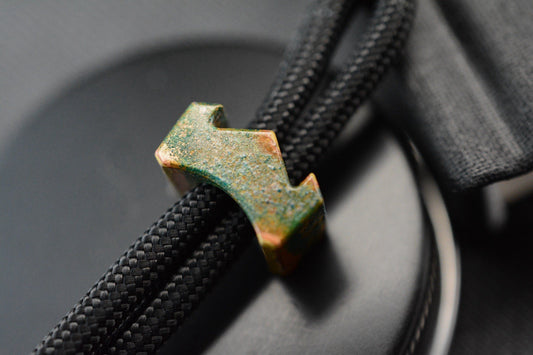 RARE WYSTE DESIGNS Crown XL - Salvaged Shipwreck Bronze Bead