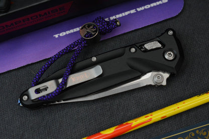 NEW Microtech SocomDelta RAM-LOK Aluminum Black/ M390 w/John Wick Pack & Bead