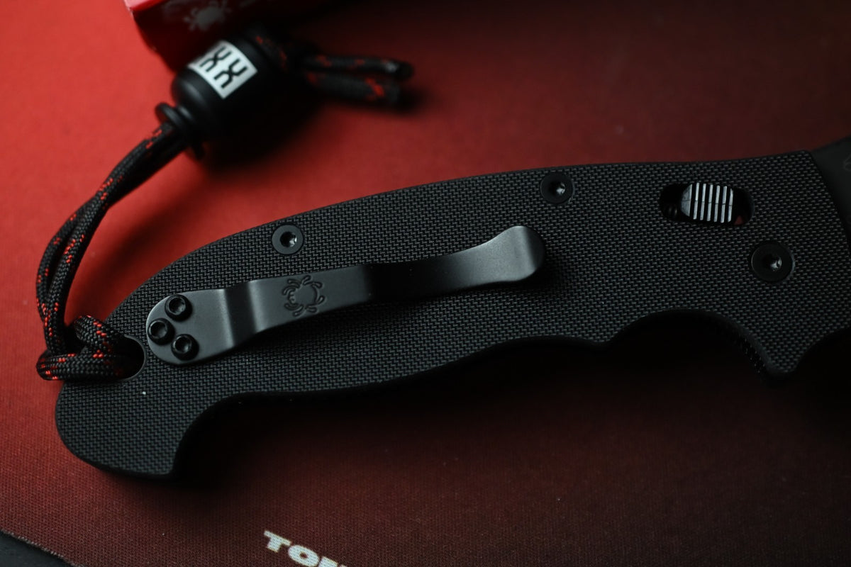 NEW Spyderco Manix 2 XL - Black S30V / Black G10 USA MADE w/ Poison Bead